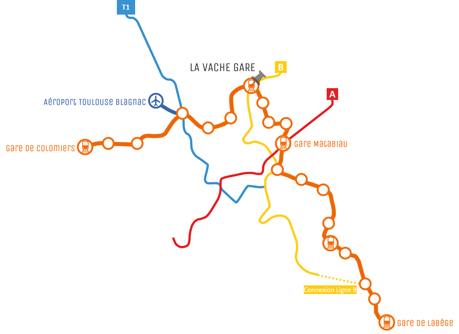 colidée 3ème Ligne de Métro Toulouse Nord Comprendre La station La Vache Gare
